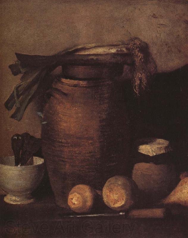 Jean Francois Millet Still life with shallot Spain oil painting art